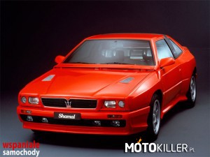 Maserati Shamal (KONKURS) – Niewielkie dwudrzwiowe coupe produkowane przez Maserati w latach 1989-1996. Nazwano go shamal na cześć gorącego, letniego wiatru wiejącego na pustynnych przestrzeniach Mezopotamii.

Zaprojektował go sam Marcello Gandini, który zasłynął poprzez zaprojektowanie Lamborghini Countacha.

Shamala napędza umieszczony z przodu, 3,2-litrowy silnik V8 osiągający dzięki dwóm turbosprężarkom moc 326 KM. Sprzężono go z sześciostopniową manualną skrzynią biegów i aktywną kontrolą zawieszenia. System ten reguluje zawieszenie każdego koła z osobna w zależności od prędkości, stanu nawierzchni czy wybranego poziomu resorowania.

Ostatni Shamal zszedł z taśmy produkcyjnej w 1996 roku jako egzemplarz oznaczony numerem 369. 