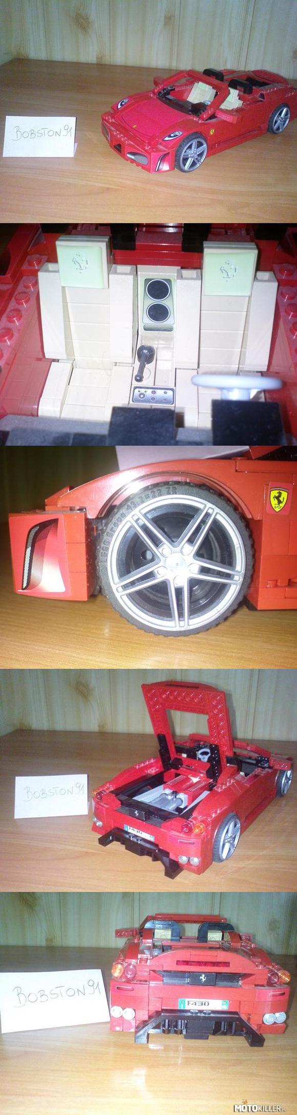 Modelarstwo: Ferrari F430 Spider – Model w skali 1:17 firmy Lego składany samodzielnie :) Model kupiony z niemieckiej nauki jazdy 