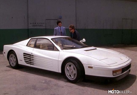 Testarossa MV – białe Ferrari Testarossa z Miami Vice kto oglądał ten super serial? 