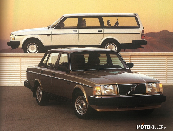 Volvo serii 7 – Na zdjęciu widoczne są dwie wersje ów wspaniałego samochodu, którym jest Volvo serii 7 (700). Mi osobiście przydał do gustu wersja 760 GLE (te wyposażenie jak i silnik przyciagają uwagę). Dzisiaj to jedynie zabytki, często dość niedoceniane, no w końcu jak to kiedyś mówiono &quot;Volvo produkowano tak aby przez 20 lat właściciel samochodu nie musiał podnosić maski&quot;. Także właśnie widać że nawet i samochody nieśmiertelne czeka smutny koniec. 