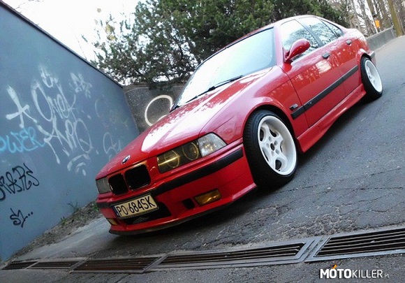 BMW – czerwona strzała e36 325 vanos. Full m pack 