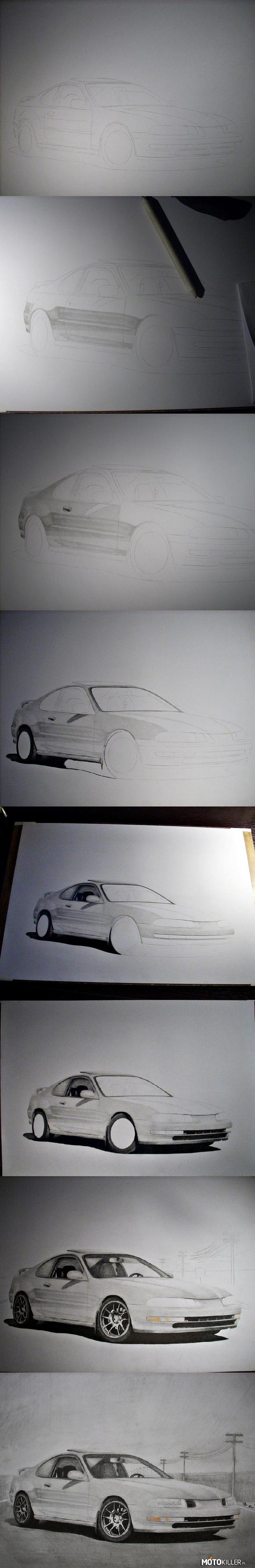 Honda Prelude IV gen. Rysunek w trakcie prac – Rysunek Hondy w trakcie prac. 

Więcej na: 
www.facebook.com/ManiekDrawingStudio 