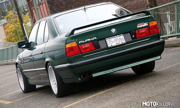 Alpina B10 Bi-Turbo – Samochód zaprezentowany w 1989r. &quot;be dziesiątka&quot;  była uznawana nieoficjalnie jako najszybszy sedan w latach 1989-1996r. Głównymi rywalami tego autka była takie samochody jak Lotus Omega, BMW M5 E34, Mercedes 500E, Audi RS2.
Alpina B10 Bi-Turbo bazowała na modelu BMW E34 535i (M30B35), Alpina po za pakietem dokładek, felg i emblematów wyposażyła silnik w dwie równoległe turbo sprężarki Garrett T25 w rezultacie moc i moment obrotowy diametralnie wrosły. Niestety model jest bardzo rzadkim okazem, gdyż wyprodukowano zaledwie 507 sztuk(swoją drogą BMW E60 M5 posiada moc 507 koni mechanicznych).

liczba cylidrów - 6R
pojemność - 3430cm³
moc maksymalna kW/KM - 265/360
maksymalny momnent obrotowy Nm - 520
przyśpieszenie 0-100km/h - 5.6s
prędkość maksymalna - około 290km/h 