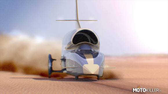 Bloodhound SSC – pojazd napędzany silnikiem odrzutowym. Niedługo stanie do próby bicia rekordu prędkości na ziemi. Cel to około 1000 mph (+-1600 km/h). Jak sądzicie uda im sie? 
