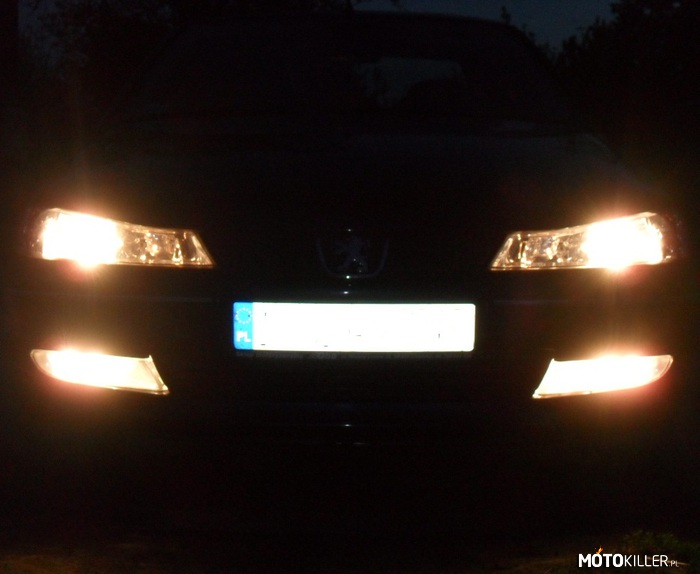 Peugeot 406 nocą – Mój Peugeot 