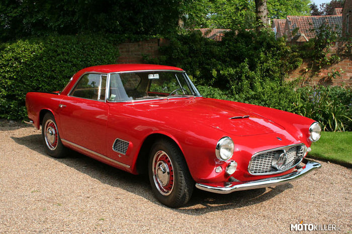 Maserati 3500 GT  &apos;57-&apos;64 – Silnik: 3.5 R6
Moc: 270 KM przy 5500 obr./min.
Moment obrotowy: 355 Nm przy 4000 obr./min.
Vmax. 235 km/h 