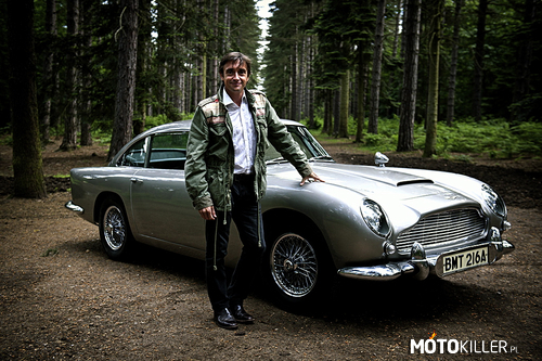Richard Hammond i DB5 – Ujęcie ze specjalnego odcinka Top Gear poświęconemu samochodom James&apos;a Bonda. 