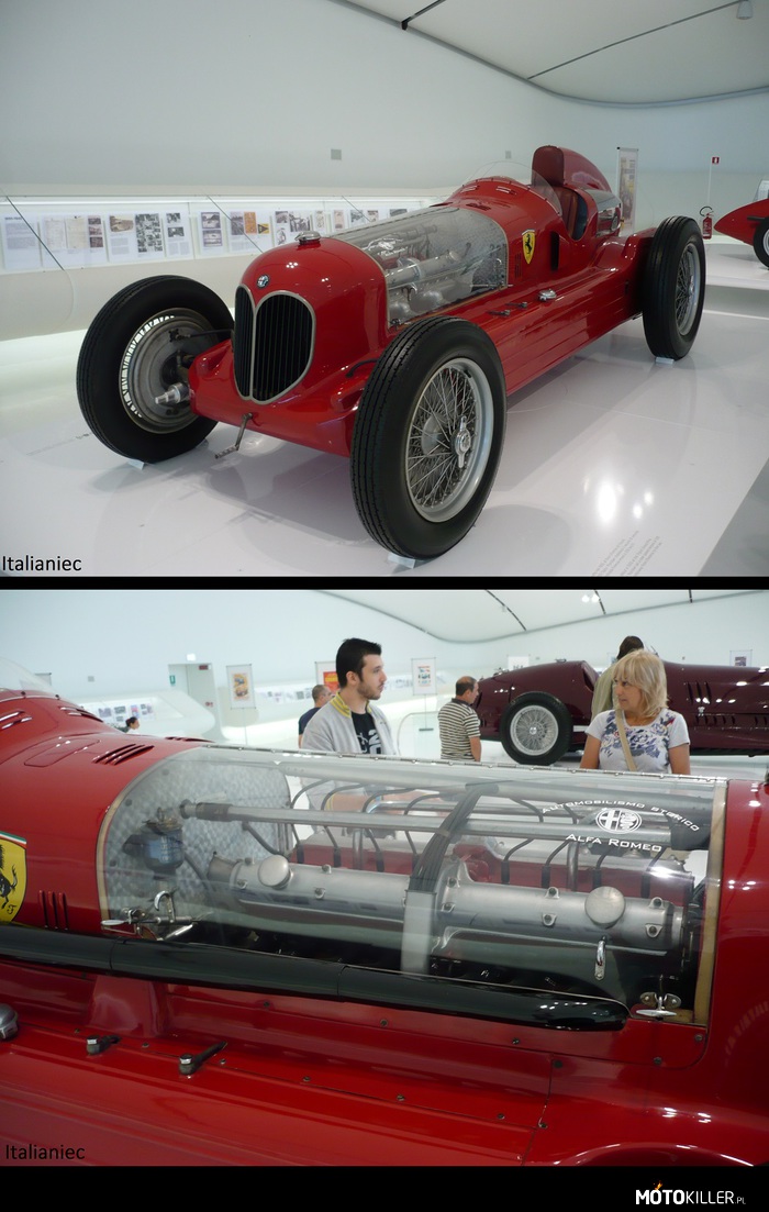 Alfa Romeo 16C Bimotore – jak wskazuje nazwa ma dwa silniki: jeden normalnie przed kierowcą, drugi za jego plecami, oby dwa V8. W sumie ta wyścigówa dysponowała mocą 540 KM. Autorem tego pomysłu był Enzo Ferrari, ów czas dyrektor działu wyścigowego Alfy Romeo. Ten model przeszedł do historii jako najszybszy samochód na świecie 321,428 km/h na jednym kilometrze i  323,125 km/h na jednej mili, osiągając prędkośc maksymalną 364km/h 