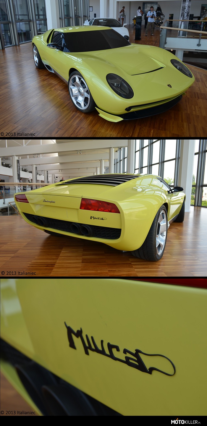 Lamborghini Miura Concept – Projekt został zrealizowany z okazji 40&apos;stej rocznicy wprowadzenia na rynek słynnej Miury.
Za ożywienie tego modelu odpwowiada Walter de &apos;Silva, jeden z najbardziej znanych na świecie włoskich projektantów, który przebudował każdy element architektury i stylu, nigdy nie zdradzając prawdziwego stylu starej Miury. Linia samochodu ceni się tą niezwykłą czystością oryginalnego modelu. Praca autora skupiła się na dopracowaniu powierzchni i eliminację zbędnych szczegółów, w celu podkreślenia czystych linii i proporcjach objętości.
Jego debiut nastąpił w Stanach Zjednoczonych, najpierw w muzeum radia i telewizji w Nowym Jorku, 5 stycznia 2006, następnie na salonie w Detroit tego samego roku.
Pod ponadczasowym nadwoziem, za siedzeniami znajduję się nowoczesna jednostka napędowa przeszczepiona z Murcielago: 6,2l L pojemności, V12 i ponad 660 KM. 