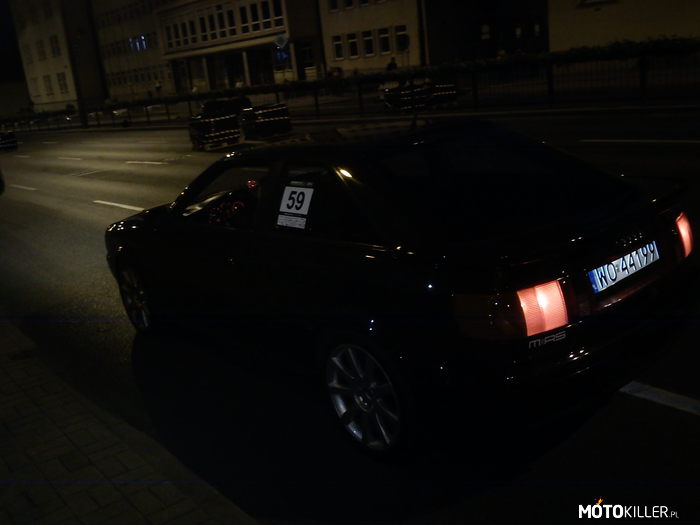 Night Power Olsztyn 2014 – Audi 80 coupe. 