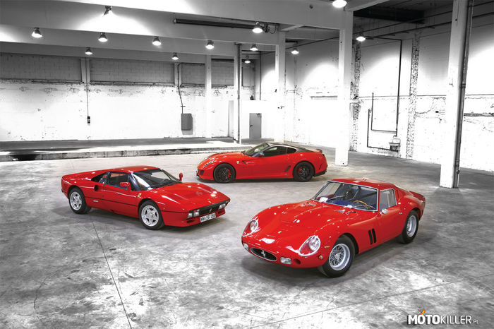 Trio GTO – 599 GTO, 288 GTO i 250 GTO. 
