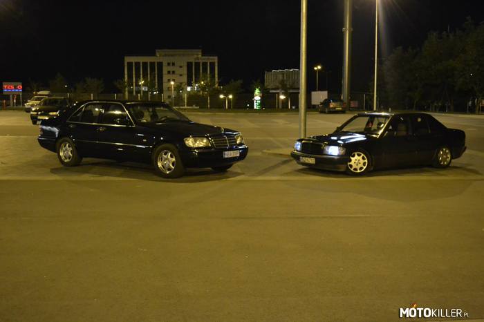 Mercedes w140 & w201 – Dwa Mercedesy ze spotu w Olsztynie 