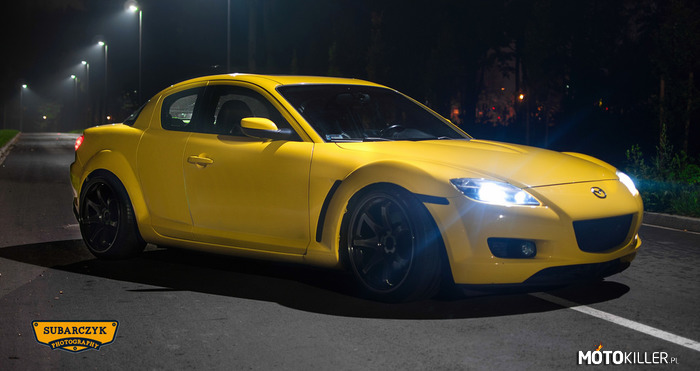 Mazda RX-8 – W kolorze żółtym. 