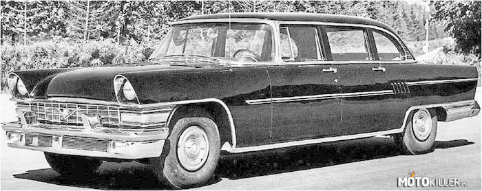 Lata 50. – ZiŁ-111 był reprezentacyjną limuzyną władz  państwowych i partyjnych ZSRR. Karoserię do tego auta zaprojektował Lew Jeriemiejew, który stworzył również znaną chyba wszystkim Czajkę. Do napędu użyto nowo skonstruowanego silnika V8 o pojemności 6l i mocy 200KM konstrukcji ZiŁ. Moc przenoszona była na oś tylną poprzez 2-biegową automatyczną skrzynię (wzorowaną na amerykańskiej skrzyni Chryslera). 