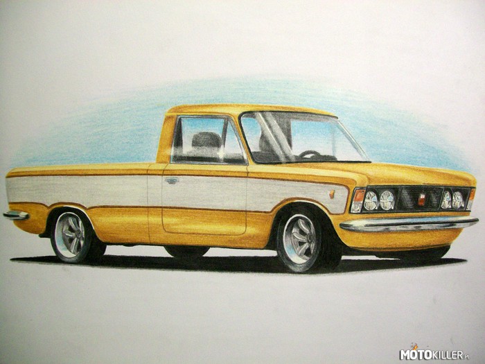 Fiat 125p pickup rysunek