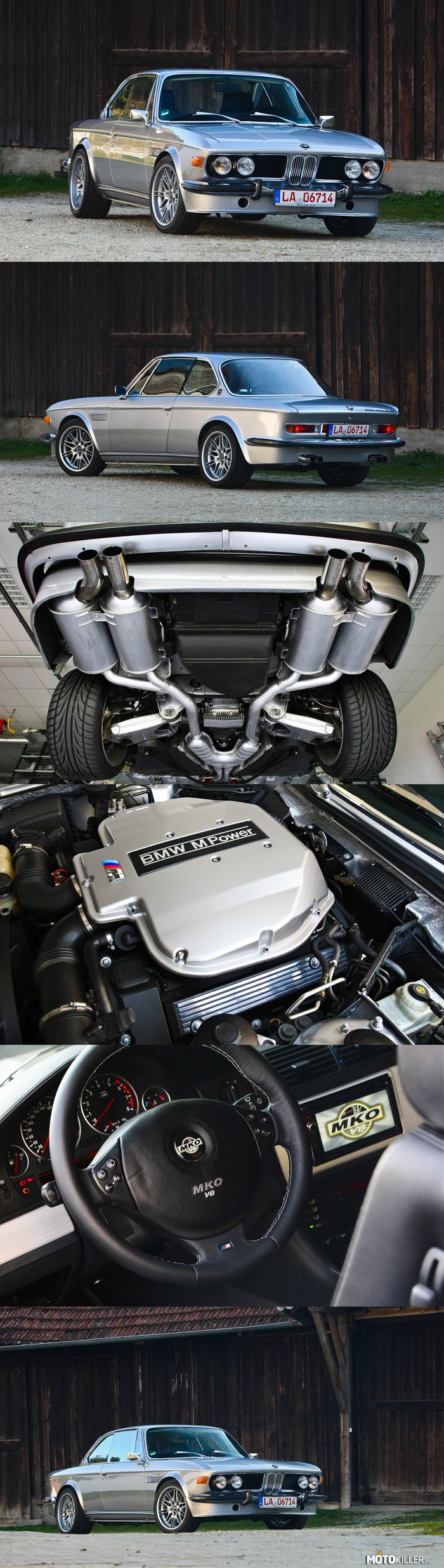 BMW E9 by MKO CS M5 – Nadwozie BMW E9 połączone z mechaniką E39 M5 co w wersji finalnej daje 431 KM, retro wygląd i doskonałe prowadzenie. 