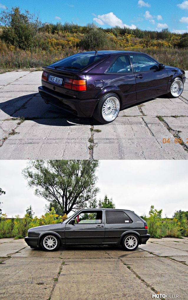 VW Corrado vs. MK II – Dwa piękne VW o ile się nie mylę należące do jednego właściciela z woj. Warmińsko-Mazurskiego! Szacun! 