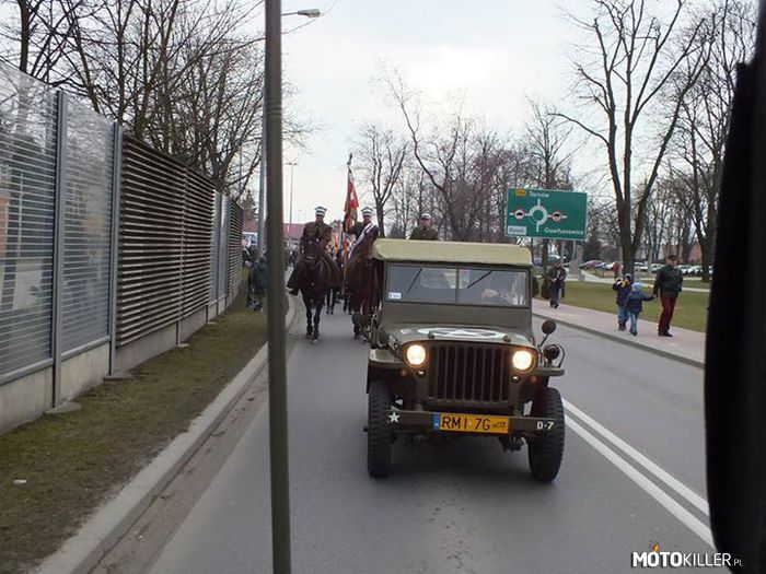 Jeep Willys – Na Mieleckim Marszu Pamięci Żołnierzy Wyklętych. Piękna maszyna. 