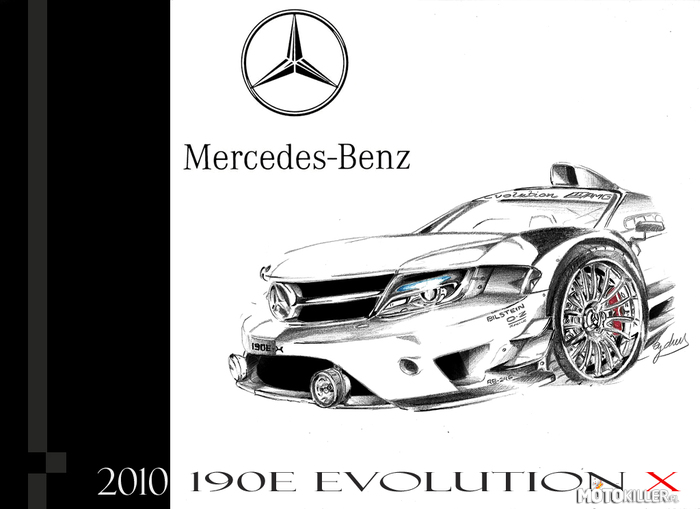 Ciekawy koncept – Koncept przedstawiający nową generacje Mercedesa C klasy 190e Evo. Niestety nie znalazłem więcej informacji na ten temat. 