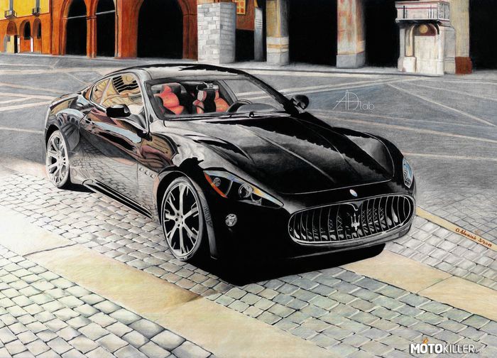 Maserati GranTurismo S (2009) – Rysunek nad którym pracowałem 2,5 miesiąca. Wykonałem go na formacie B1 (70x100 cm). Mam nadzieję że przypadnie Wam do gustu. 