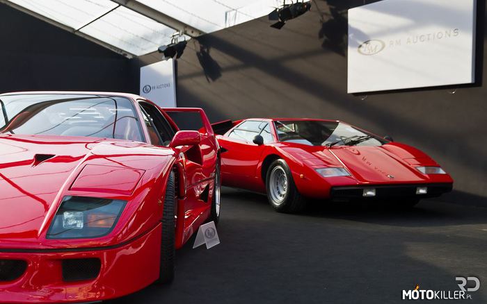 Na czerwono – Ferrari F40 &amp; Lamborghini Countach 