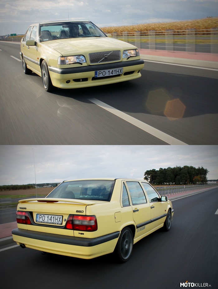 Volvo 850 T5-R 1995 – Silnik 2.3 R5 Turbo o mocy 240 KM. Przyspieszenie od 0 do 100km/h w 6 sekund. 