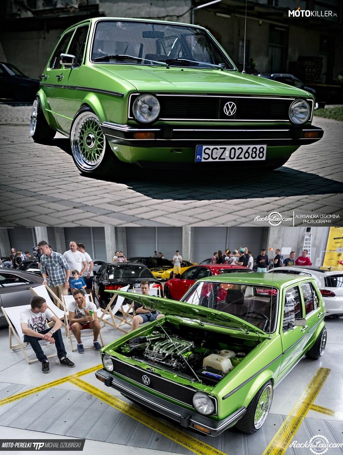 Volkswagen Golf MKI – Na kołach BBS RM 8.5J oraz 7J. Silnik 1.8 KR o mocy 140KM. 