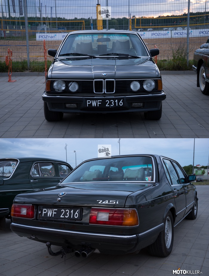 BMW E23 745iA 1983 – W topowej wersji z silnikiem 3.5L Turbo o mocy 253KM. 
