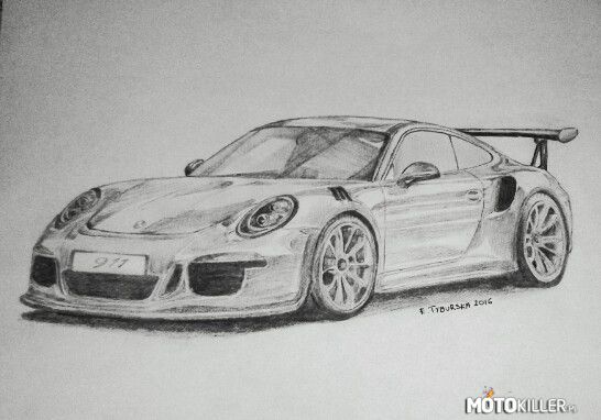Rysunek Porsche 911 GT3 RS – Może być taki prezent? 