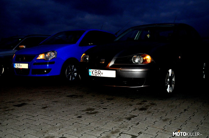 Niedzielny spot w Brzesku – Mój Seat Cordoba 2004r oraz VW polo kolegi. Niedzielny Brzeski spot. 
