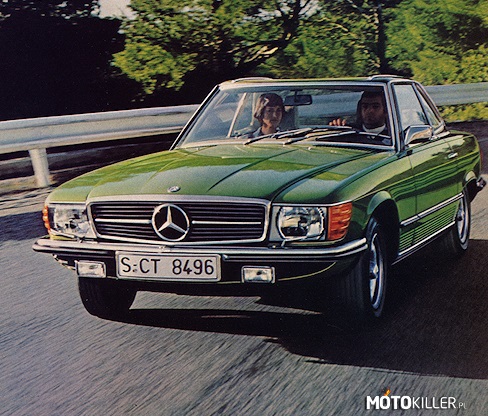 Mercedes W107 – Zdjęcie z katalogu mercedesa. 
