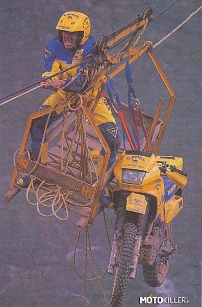 Transport Hondy Dominator 650 – Podczas Camel Trophy 1989 
