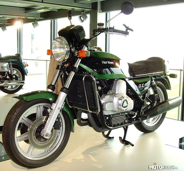 Van Veen OCR 1000 – Duński motocykl z lat 70-tych. Najciekawszym elementem jest litrowy silnik Wankla o mocy 100KM, napędzający koło przez 4-biegową skrzynię i wał. Maszyna była ciężka, ważyła 294kg, za jej zatrzymanie odpowiadały tarczowe hamulce Brembo. W latach 78-81 wyprodukowano 38 sztuk, w 2011 10 kolejnych powstało z części zalegających w magazynach. 