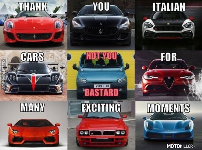 Dziękujemy włoskim samochodom za wiele ekscytujących chwil –  