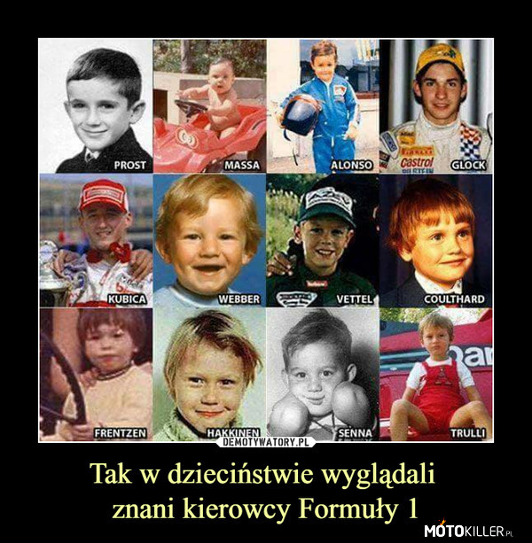 Kierowcy F1 za młodu –  