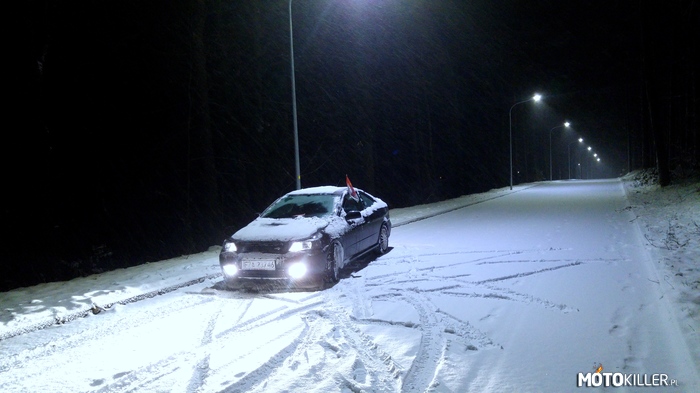 Opel Astra G Bertone zimowa sceneria –  