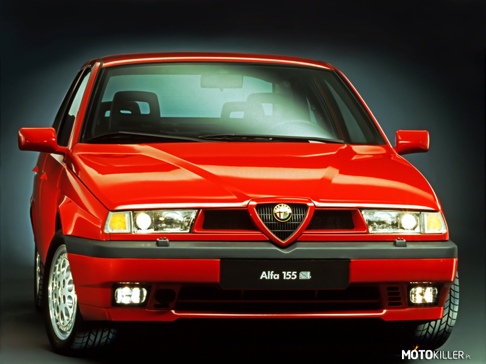Nieograniczony garaż marzeń cz.13 Alfa Romeo 155 Q4 – Pechowa 13, w teoretycznie niesławnej części przedstawiam czterolistną koniczynkę w postaci Alfy Romeo 155. Auto jest specjalną wersją, która powstała z &quot;ożenku&quot; podzespołów z Lancii Delty Integrale z Nadwoziem i zawieszeniem 155. W efekcie otrzymujemy sedana z stałym napędem na 4 koła i silnikiem 2.0 15v Turbo o mocy 190KM.
Krótko mówiąc auto jest &quot;ponadprzeciętne&quot; i dlatego ląduje na liście.
Pozdrawiam. 