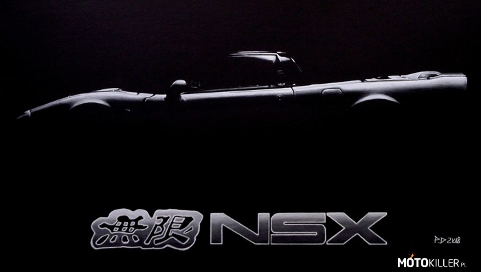NSX, japońska legenda – Honda NSX, rysunek mojego autorstwa. Po więcej prac zapraszam: www.facebook.com/puarezdesign 