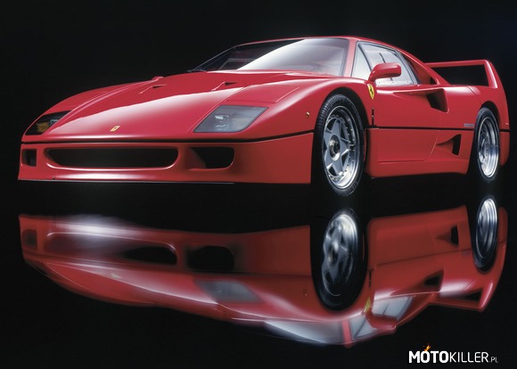 Ferrari F40 – Ferrari F40 powstał z okazji 40 lecia, wyprodukowania pierwszego samochodu przez Enzo Ferrariego. Premiera odbyła sie w 1987 roku, a produkcja trwała 5 lat, do 1992 roku. F40 był ostatnim samochodem, wypuszczonym na rynek za życia Enzo, który zmarł w wieku 90 lat w 1988 roku. F40 napędza benzynowy silnik V8 o mocy 478 koni mechanicznych. Silnik ten nawiązuje do jednostek stosowanych w tamtych latach w Formule 1. Jest jednak pomiędzy nimi parę różnic. Bolidy F1 napędzały silniki V8 o mocy 400 KM, a pojemność skokowa wynosiła 2,8l- w Ferrari zwiększono moc, a pojemność wzrosła do 2,9l. Nadwozie z włókna szklanego, lakier tak cienki, że było widać fakturę nadwozia, w środku absolutnie nic. Prędkość maksymalna 324 km/h 0-100 w 3,8 S. Do dziś to wartości imponujące. Prowadził się wyśmienicie. Przez Jeremiego Clarksona Ferrari F 40 uznane zostało za samochód wszechczasów. Zero komputerów - tylko czysta mechanika. 