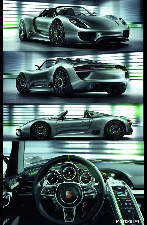 Auto marzeń: Porsche 918 Spyder – silnik: 3.4 litra V8 ,500 KM
0–100 km/h poniżej 3.2 s
Prędkość Max: ponad 320km/h
spalanie: 3 L/100 km ! 