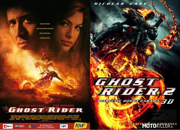 Ghost Rider 1 i 2 – Oglądał ktoś ten &quot;piekielnie dobry&quot; film??
TAK &quot;JEST MOC&quot;
NIE &quot;LUBIĘ TO&quot; 