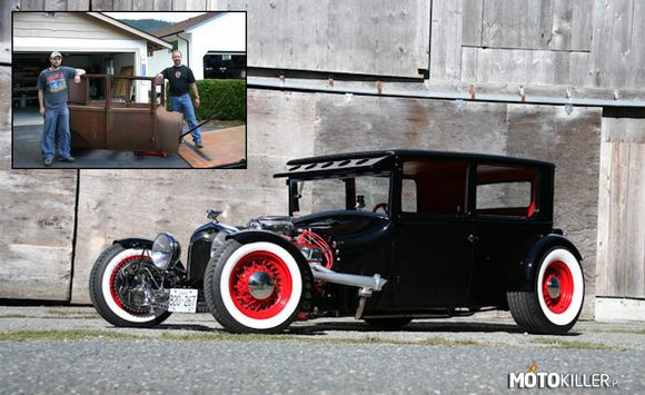 Nowe życie – Samochód zbudowany na bazie kabiny Forda T Tudor Sedan z 1927 roku. 