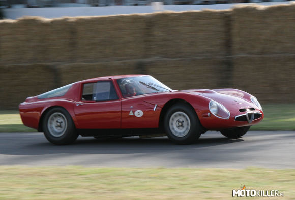 Alfa Romeo TZ2 – Piękno klasycznej włoskiej sportowej motoryzacji chyba nigdy nie przestanie zadziwiać i inspirować...
moc: 170km
masa: 620kg
Vmax: 250 
Zwycięstwa  na Sebring, Monza, Nurburgring, Targa Florio...
obecna cena: 300tys. euro 