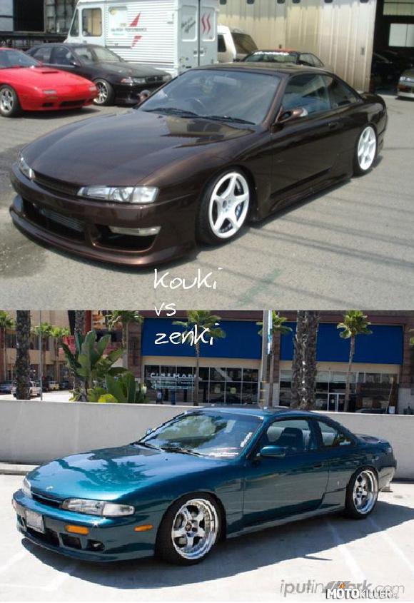 Nissan Silvia s14 Kouki vs Zenki – a wy którego wybieracie? 

( nie chodzi o to który bardziej zmodyfikowany, tylko który model bardziej wam podchodzi) 

sory za jakość 2 obrazka, obróbka w paincie :D 