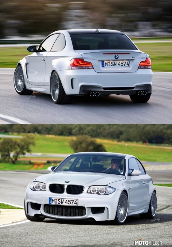 Alpine White BMW 1M Coupé Rendering –  