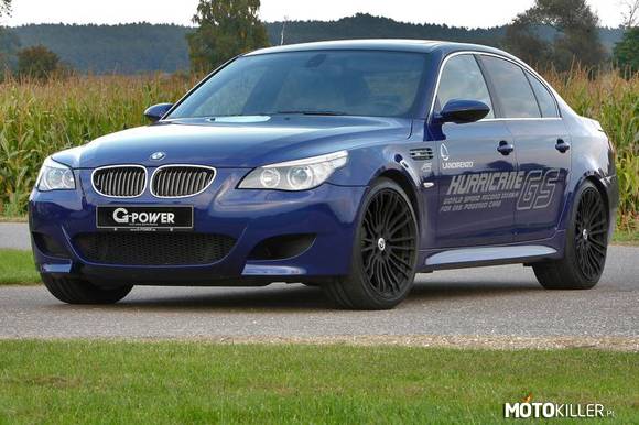 BMW M5  G-Power – Samochód który ma pod maską 635hp i jest zasilany gazem. Więcej informacji pod adresem www.g-power.de 