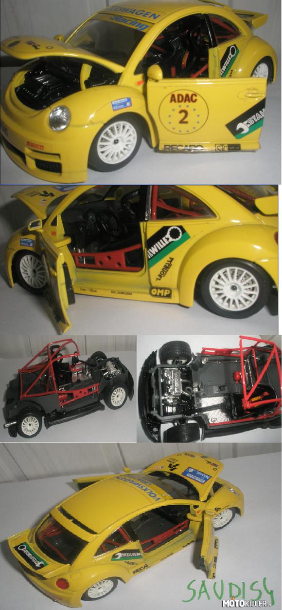 Modelarstwo: mój VAG – Volkswagen New Beetle CUP
Model w skali 1:24 z Burago kupiony w dzieciństwie jakieś 6 lat temu z nielicznej kolekcji 