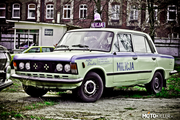 Fiat 125p Milicja – Kant odnaleziony podczas spaceru po terenach Stoczni Gdańskiej :) 