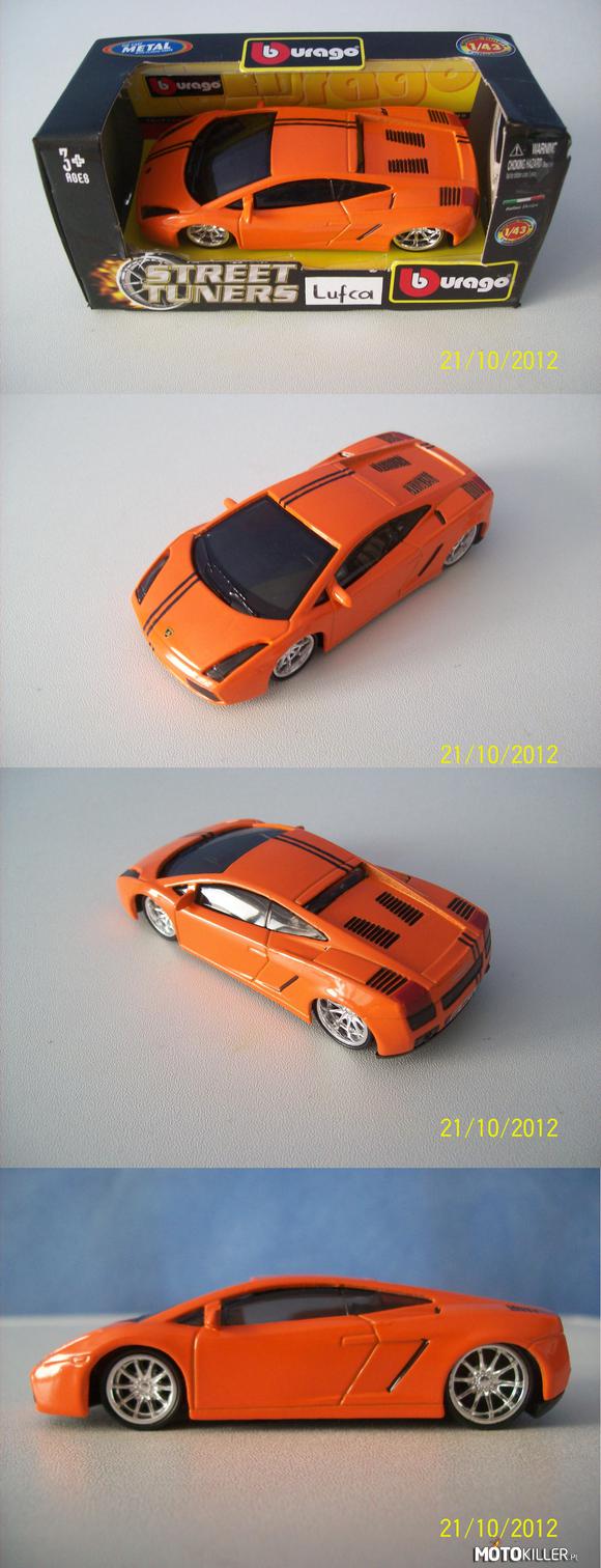Modelarstwo: Lamborghini Gallardo – Model z serii street tuners firmy Bburago, kupiony w całości. Wloty powietrza malowane własnoręcznie. 