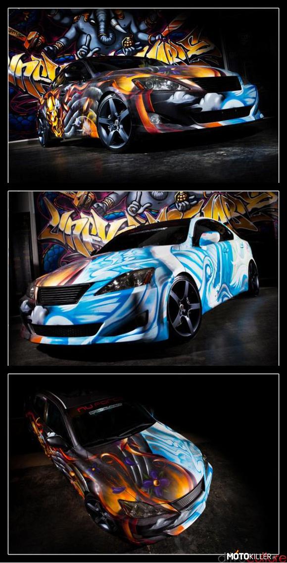 Graffiti Lexus – Sam chciałbym tak pomalowane autko mieć. 